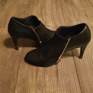 Heeled Black Booties